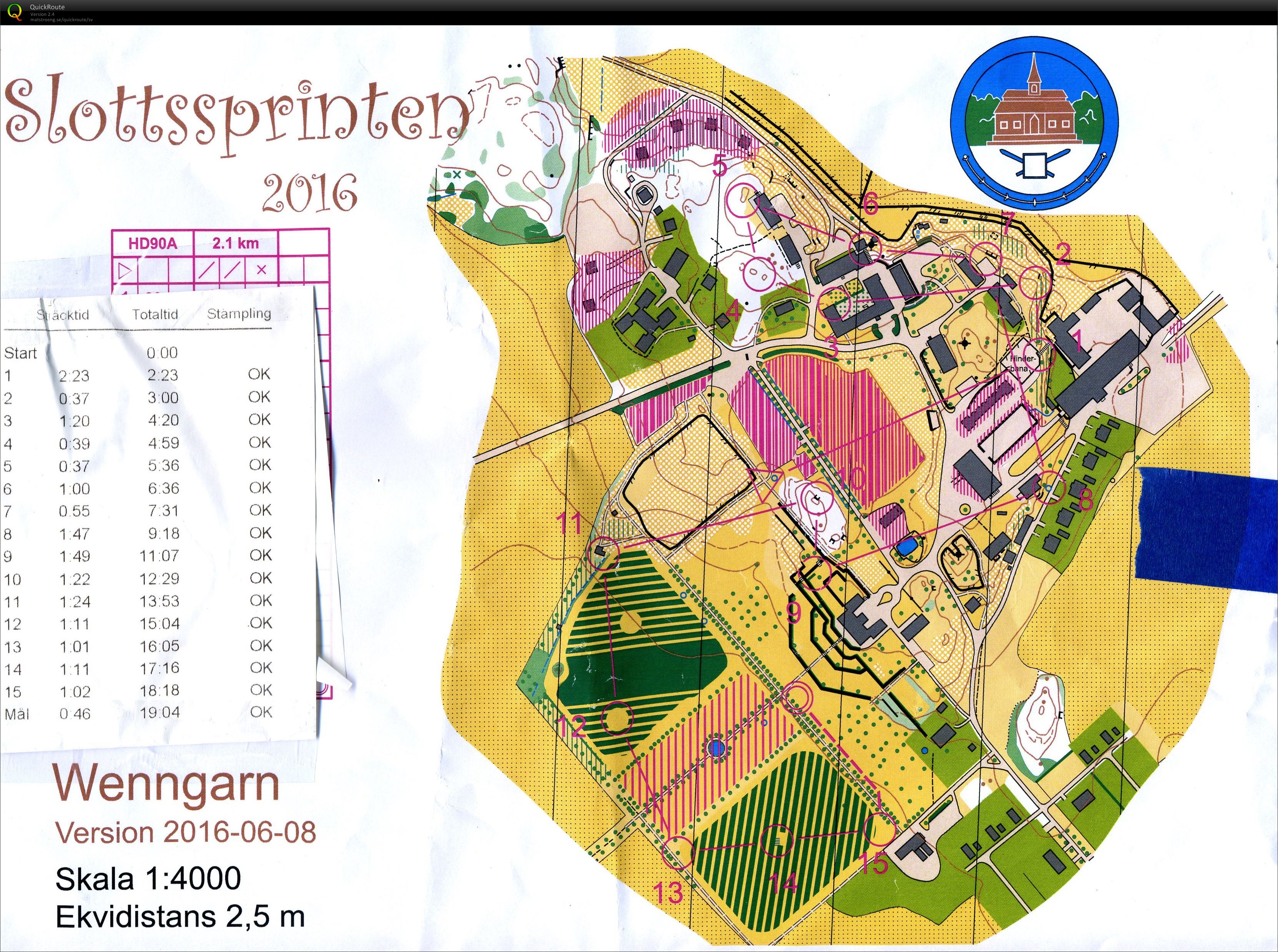 Slottssprinten stafett (2016-06-11)