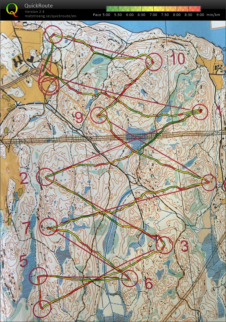 Ågesta -- Compass and picturing key features training (2016-06-28)