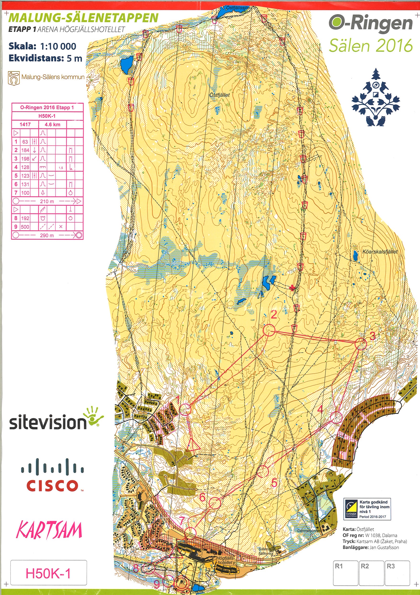 O-ringen 2016, Etapp 1, Sälen  (2016-07-24)