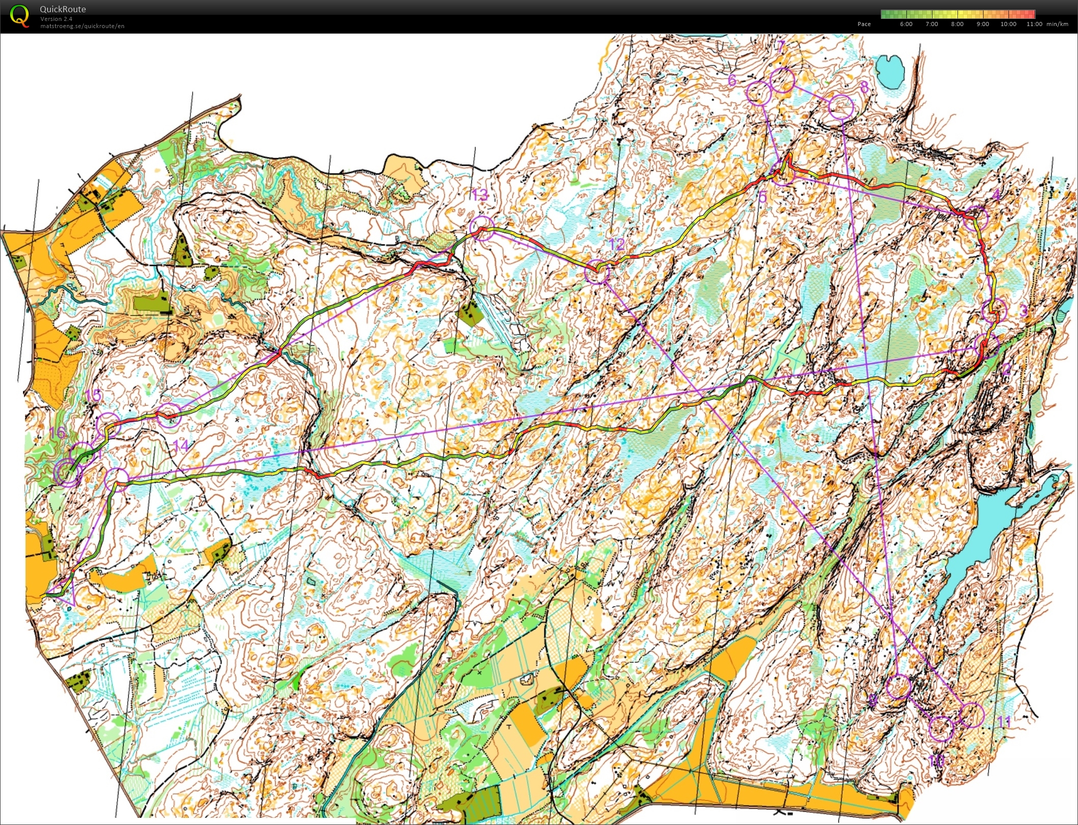 Spectator race in WOC long area (2016-08-27)