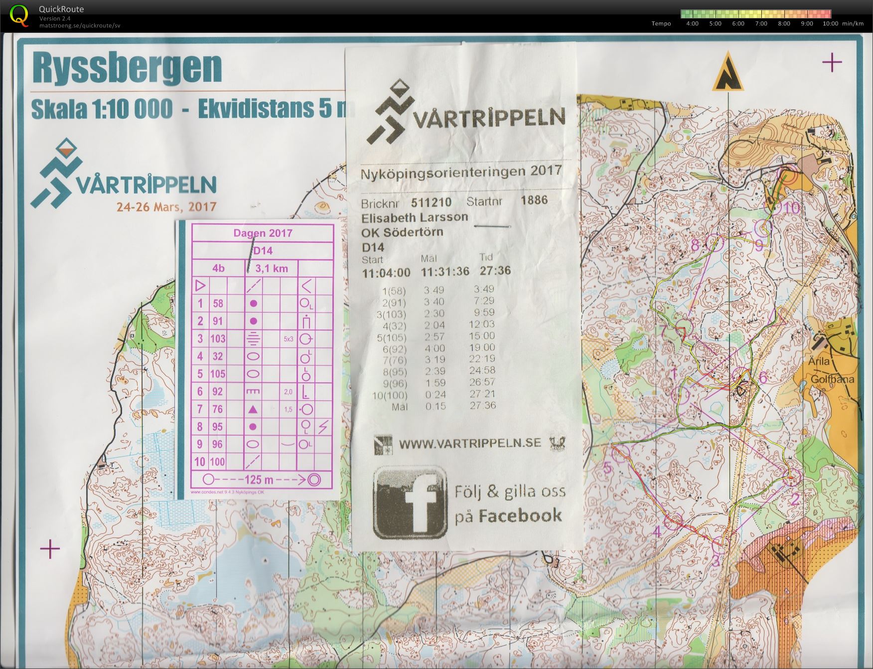 Nyköpingsorienteringen (Lisa) (2017-03-25)