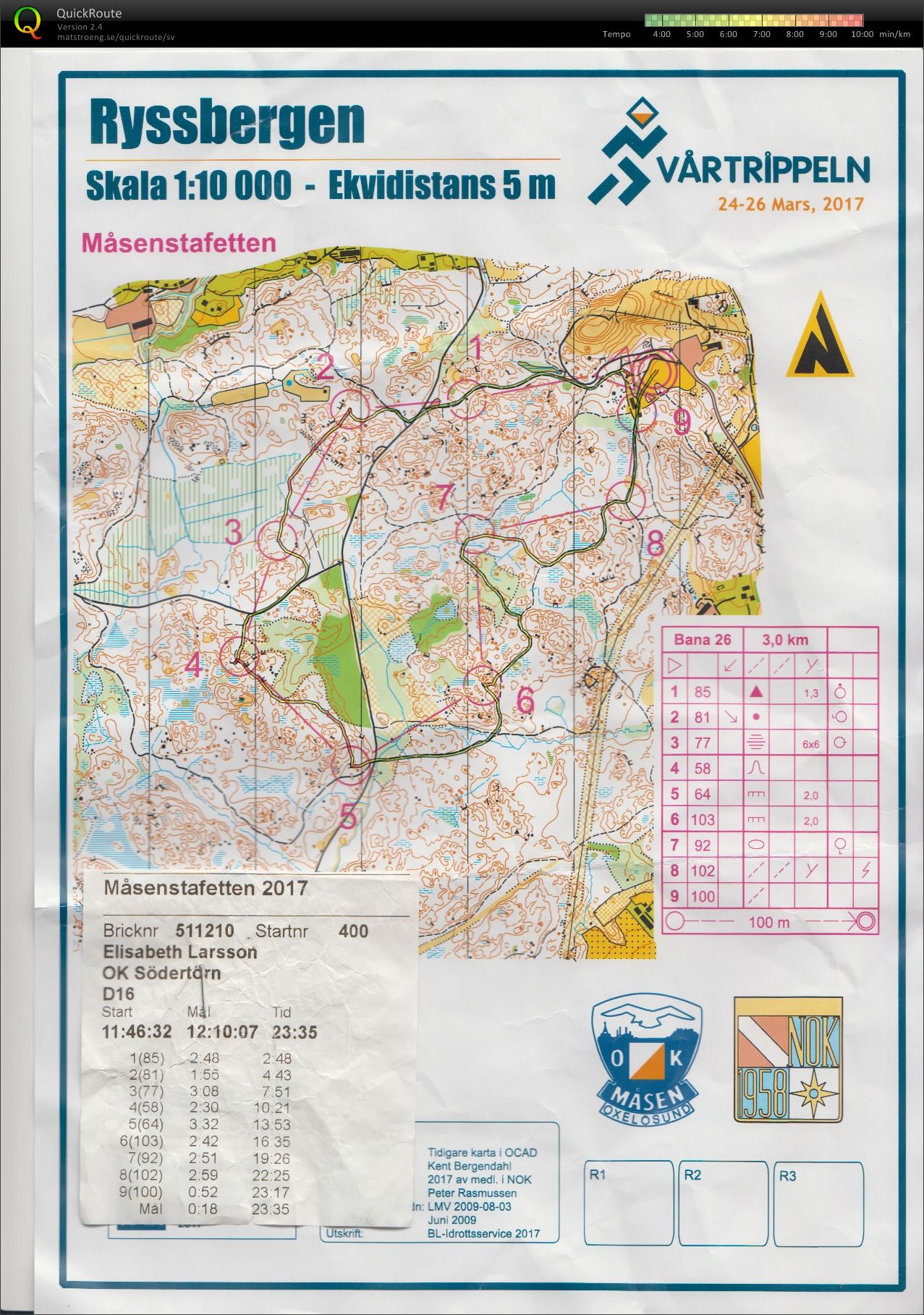 Måsenstafetten D16-2 (Lisa) (2017-03-26)