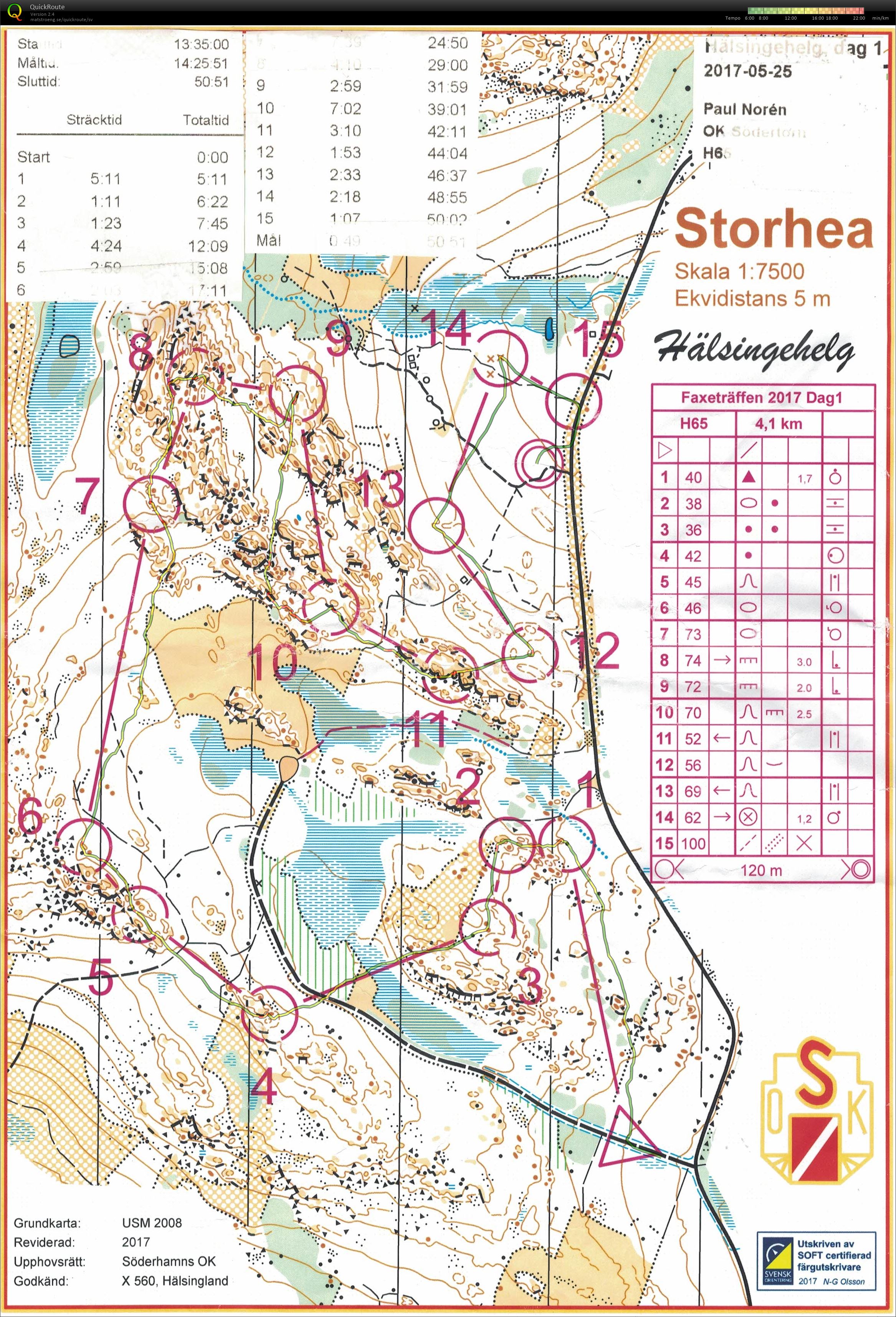 Söderhamns OK, Faxeträffen, Hälsingehelg dag 1 (2017-05-25)
