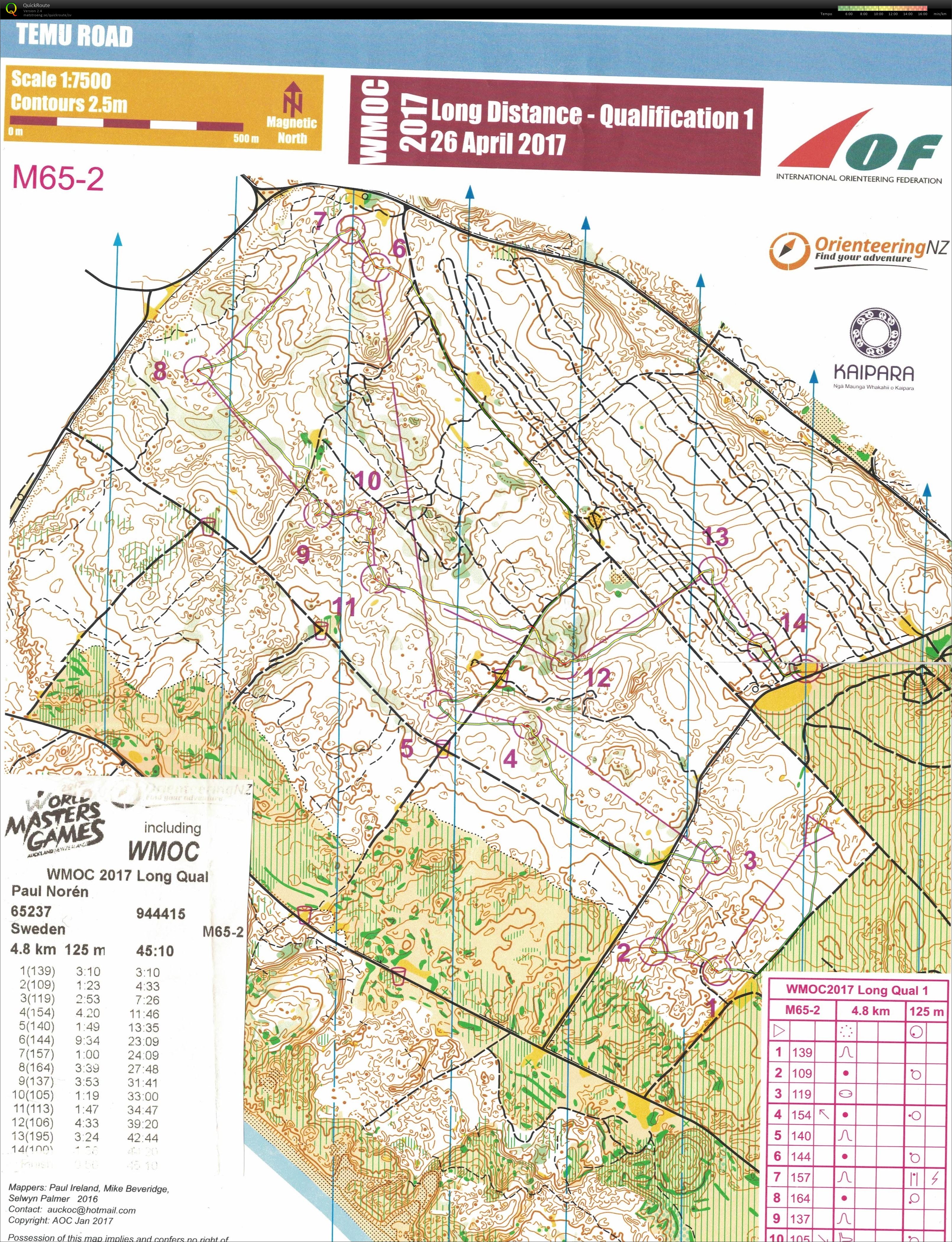 WMOC Long Distance - Qualification 1 (2017-04-26)