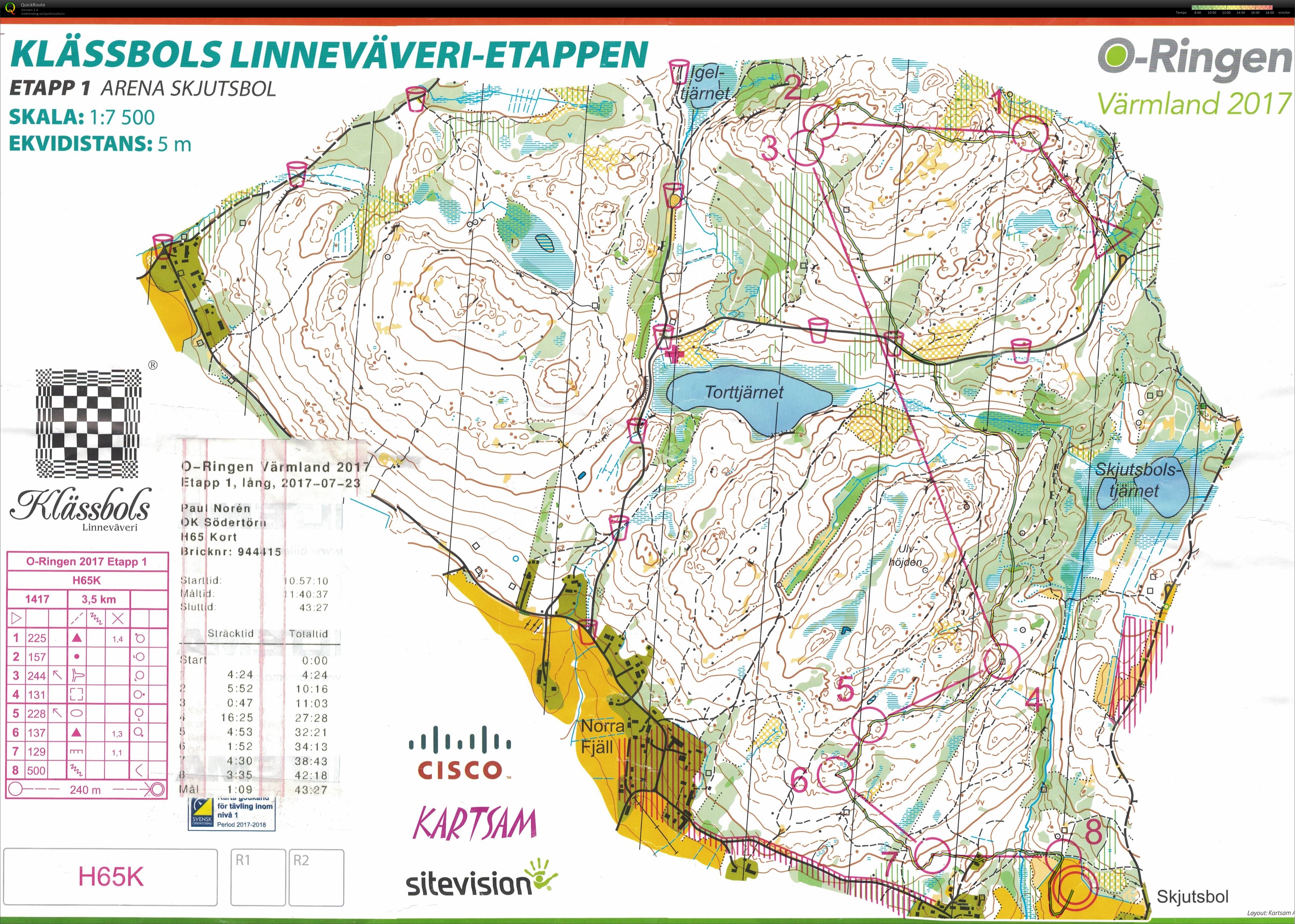 O-Ringen Arvika Etapp 1 (2017-07-23)