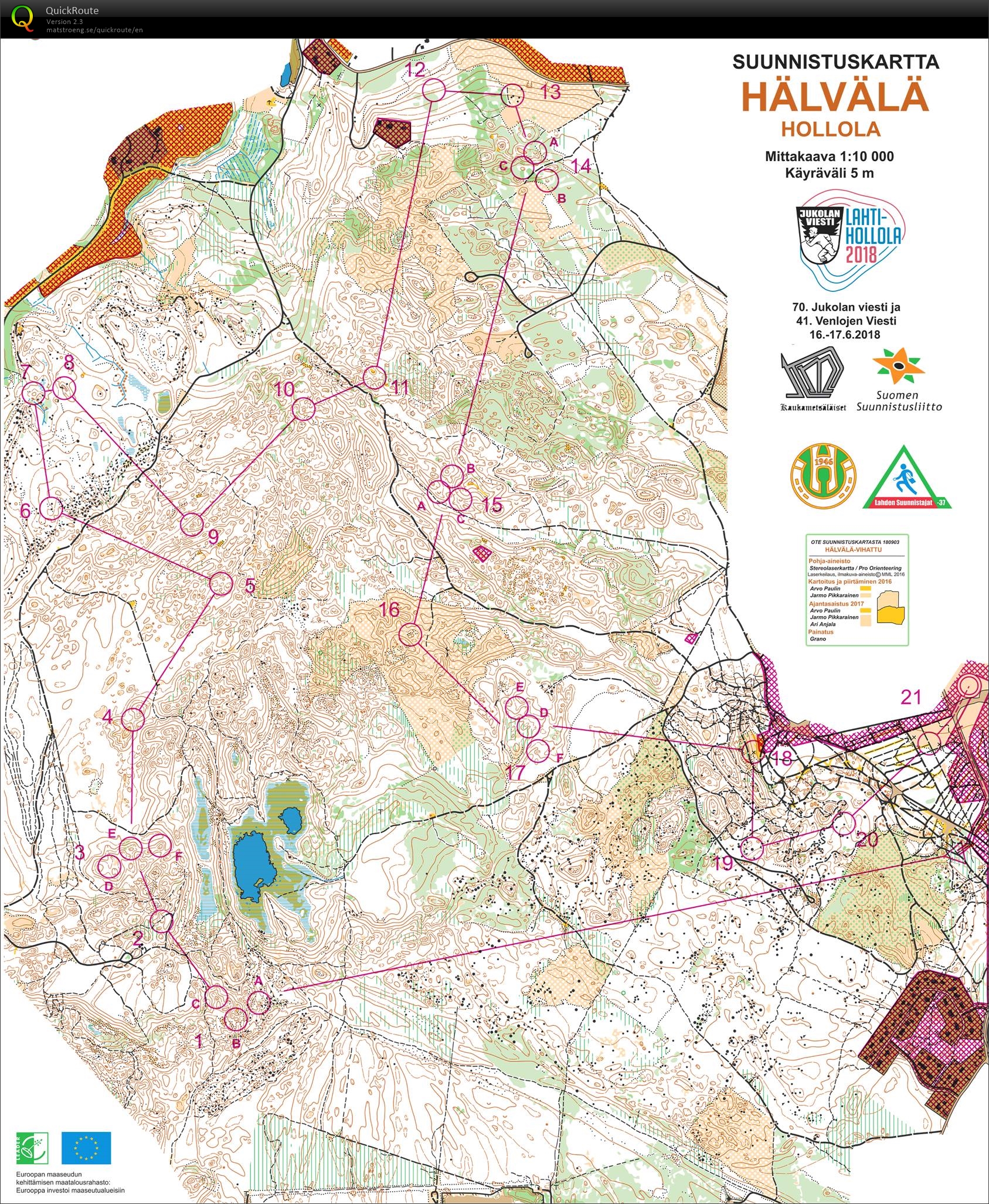 Jukola leg 2 (2018-06-16)