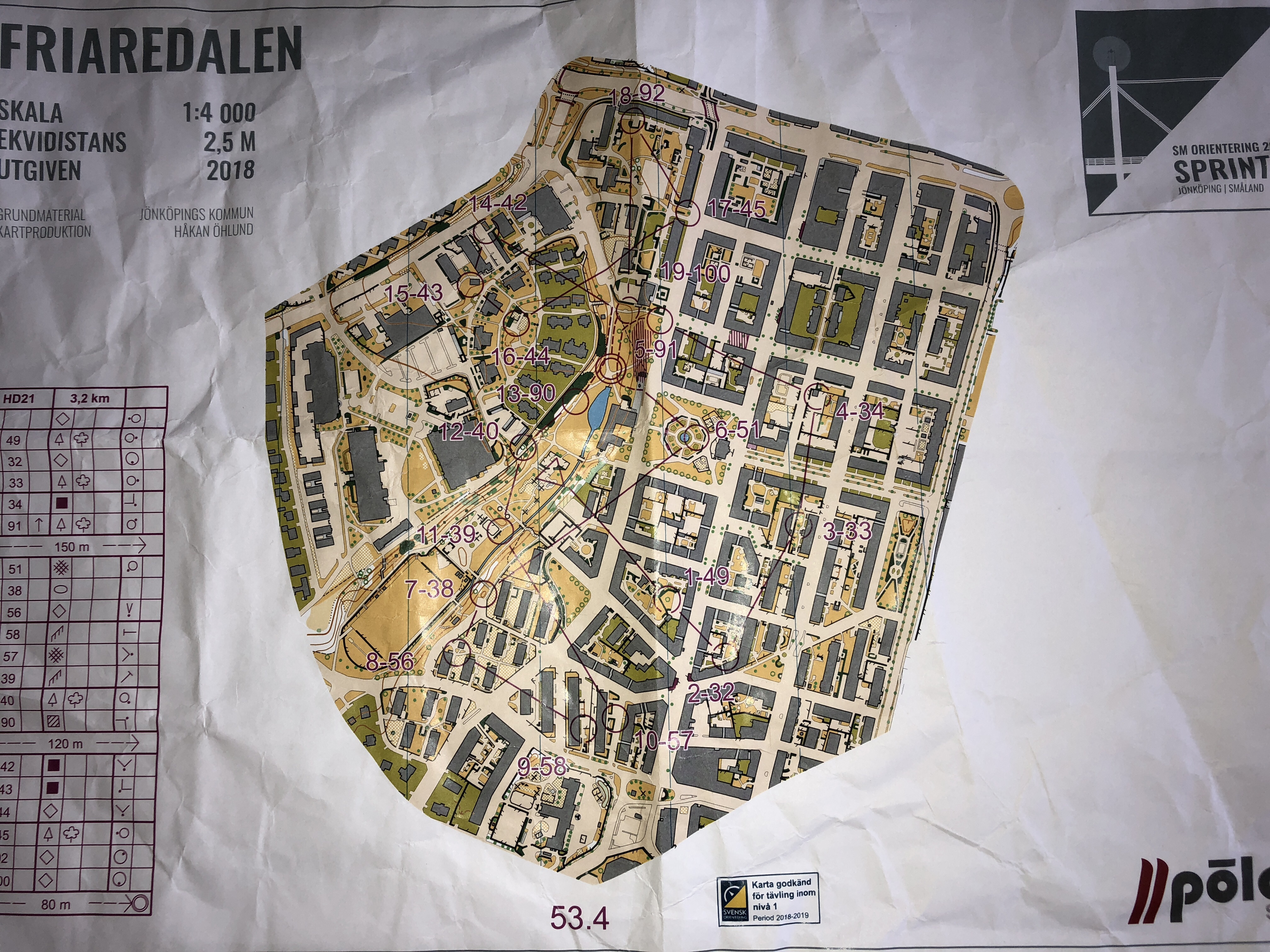 SM sprint stafett (2018-06-03)