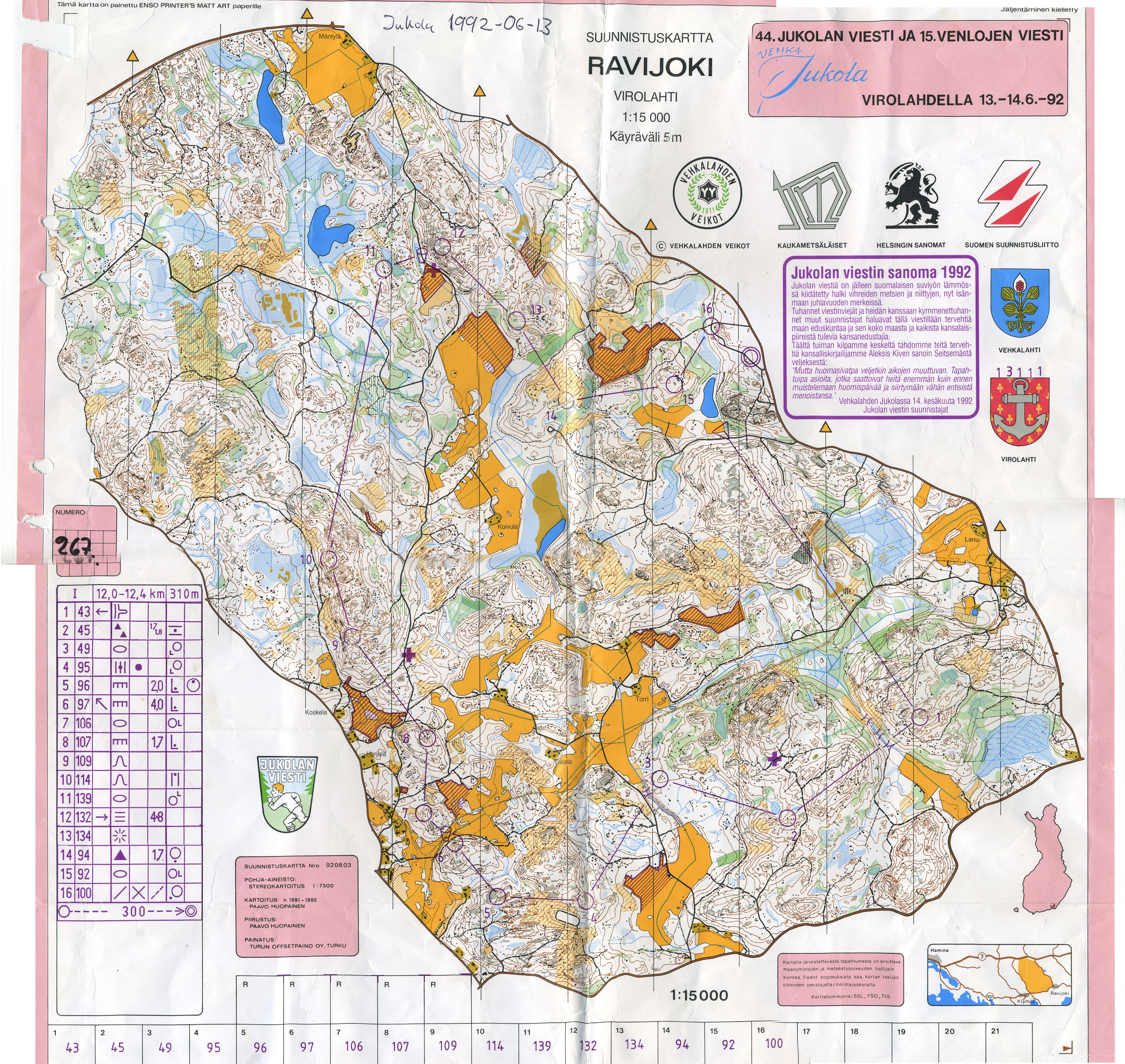 Jukola 1992 (1992-06-13)