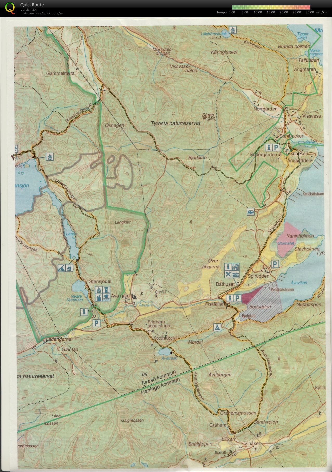 Vandring i Tyresta (2020-04-22)