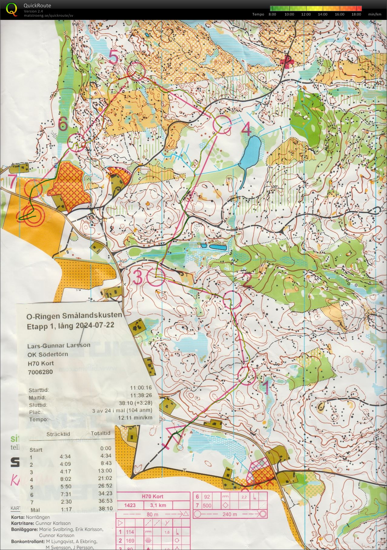 O-ringen etapp 1 (2024-07-22)
