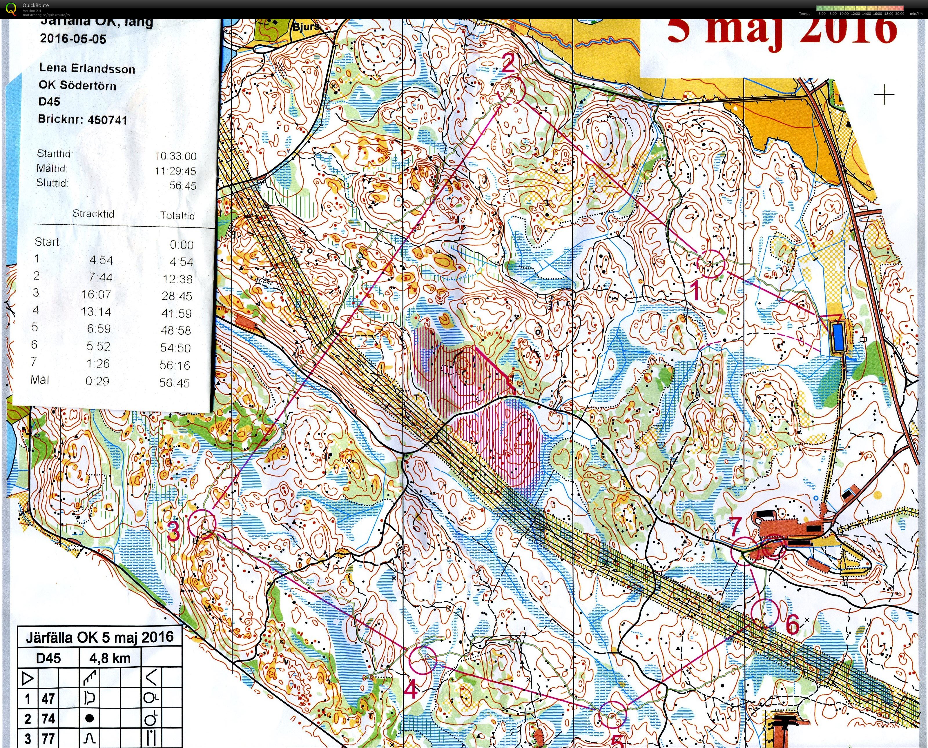 Järfälla OK - lång (2016-05-05)